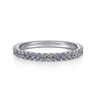 14K White Gold Manmade Alexandrite Stackable Ring