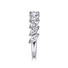 Fancy Wedding Ring in 14k White Gold with Marquise Natural Diamond at Gabriel & Co.