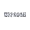 Fancy Wedding Ring in 14k White Gold with Marquise Natural Diamond at Gabriel & Co.