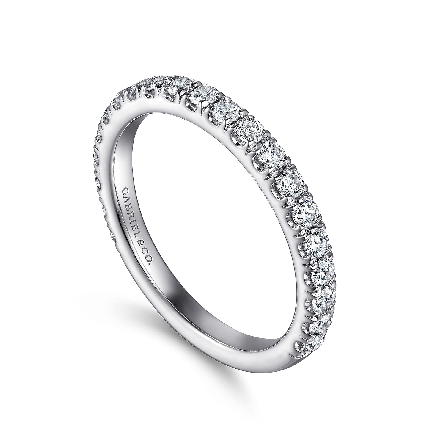 14K White Gold Marquise Diamond Matching Wedding Band - 0.6 ct - Shot 3