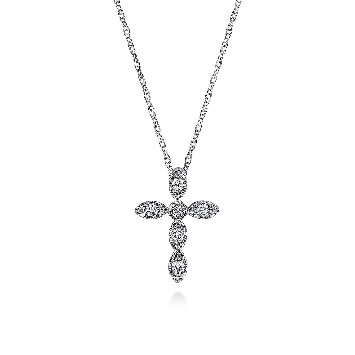 14K-White-Gold-Marquise-Shaped-Diamond-Cross-Necklace1