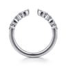 Open Ring Wedding Ring in 14k White Gold with Marquise Natural Diamond at Gabriel & Co.