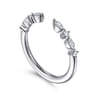 Open Ring Wedding Ring in 14k White Gold with Marquise Natural Diamond at Gabriel & Co.