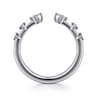 Open Ring Wedding Ring in 14k White Gold with Marquise Natural Diamond at Gabriel & Co.