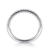 14K White Gold Matching Diamond Wedding Band - 0.24 ct