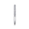 14K White Gold Matching Diamond Wedding Band - 0.24 ct