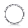14K White Gold Matching Diamond Wedding Band - 0.35 ct
