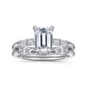 14K White Gold Matching Diamond Wedding Band - 0.35 ct