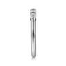 14K White Gold Matching Diamond Wedding Band - 0.35 ct
