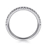14K White Gold Matching Diamond Wedding Band - 0.25 ct