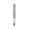 14K White Gold Matching Diamond Wedding Band - 0.25 ct