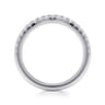 14K White Gold Matching Diamond Wedding Band - 0.3 ct