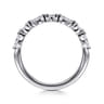 14K White Gold Matching Diamond Wedding Band - 0.3 ct