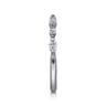 14K White Gold Matching Diamond Wedding Band - 0.3 ct