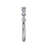 14K White Gold Matching Diamond Wedding Band - 0.13 ct