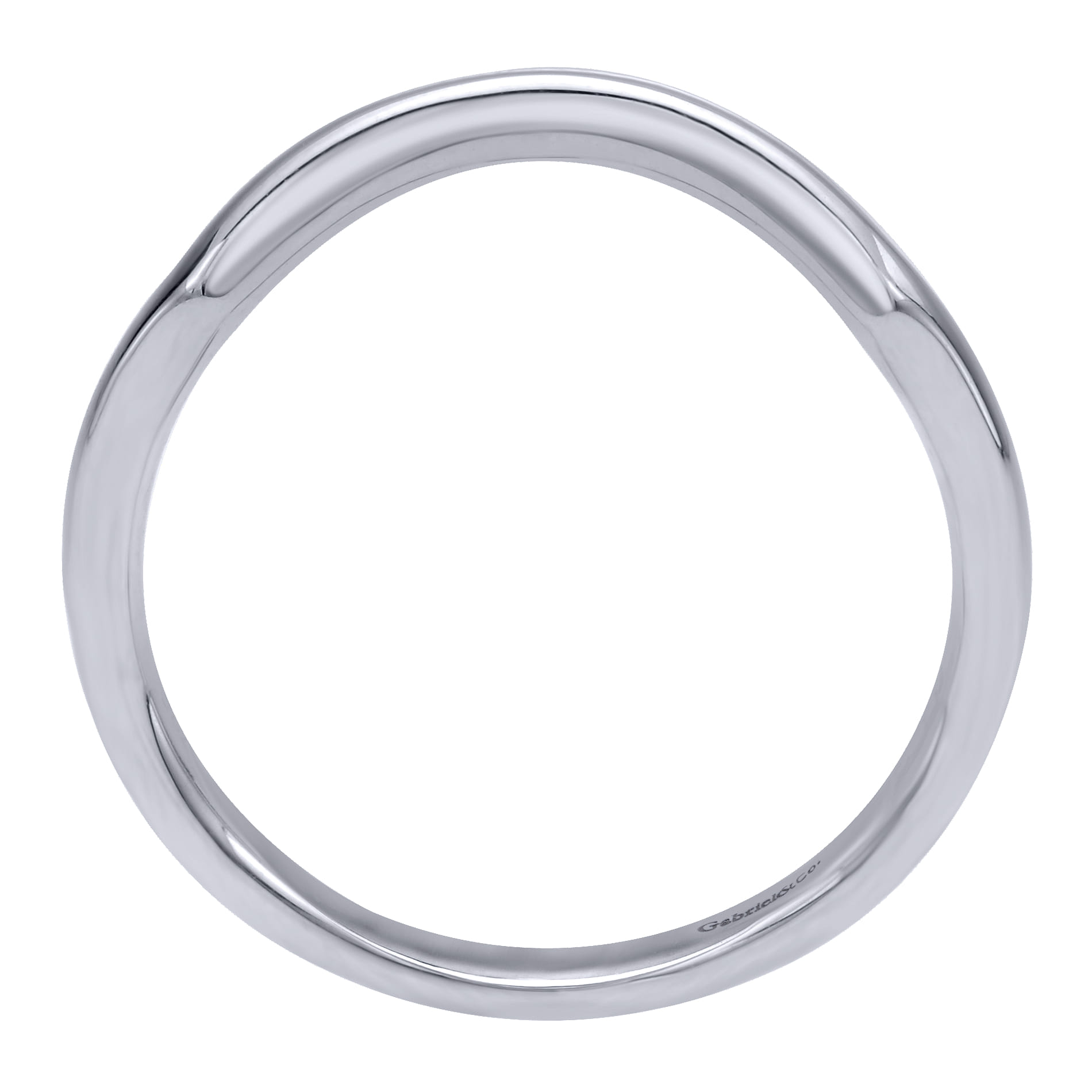 14K White Gold Matching Wedding Band - Shot 2