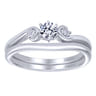 14K White Gold Matching Wedding Band