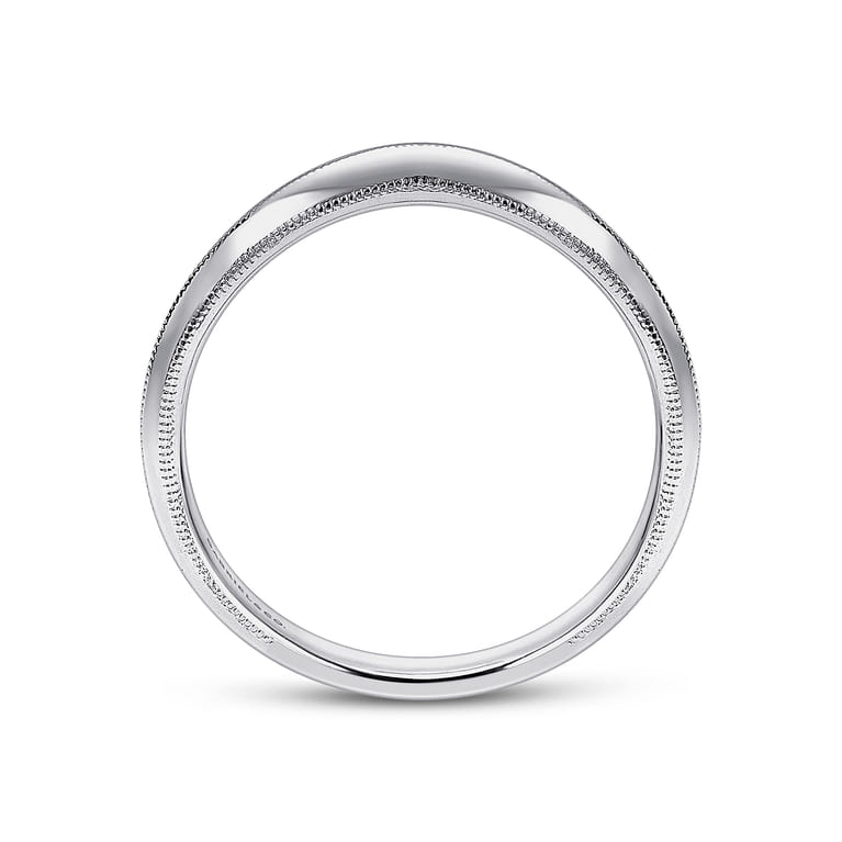 14K White Gold Matching Wedding Band - Shot 2