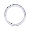 14K White Gold Matching Wedding Band - 0.25 ct