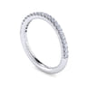 14K White Gold Matching Wedding Band - 0.25 ct
