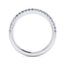 14K White Gold Matching Wedding Band - 0.25 ct