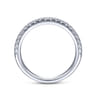 14K White Gold Matching Wedding Band - 0.28 ct