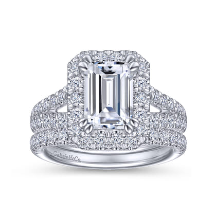 14K White Gold Matching Wedding Band