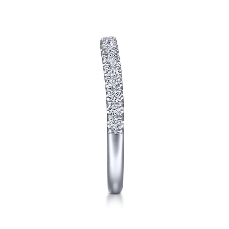 14K White Gold Matching Wedding Band - 0.28 ct - Shot 5