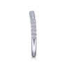 14K White Gold Matching Wedding Band - 0.28 ct