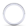 14K White Gold Matching Wedding Band - 0.25 ct