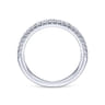 14K White Gold Matching Wedding Band - 0.3 ct