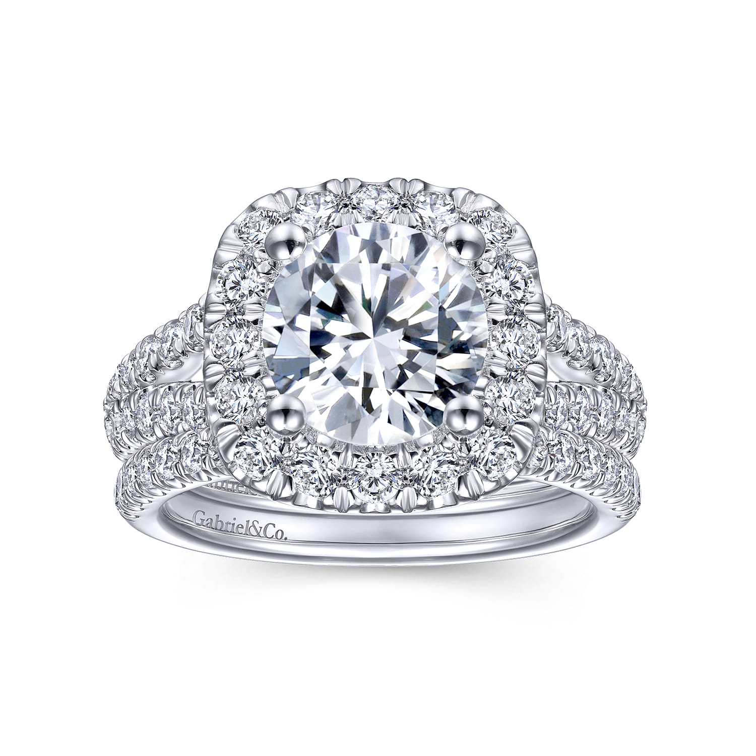 14K White Gold Matching Wedding Band - 0.3 ct - Shot 4
