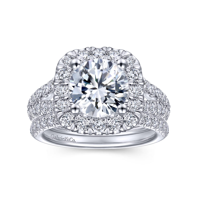 14K White Gold Matching Wedding Band - 0.3 ct - Shot 4