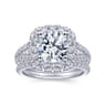 14K White Gold Matching Wedding Band - 0.3 ct