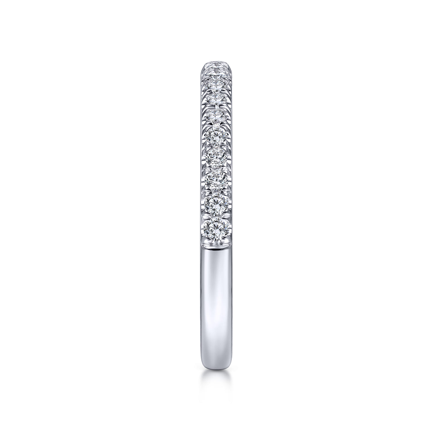 14K White Gold Matching Wedding Band - 0.3 ct - Shot 5