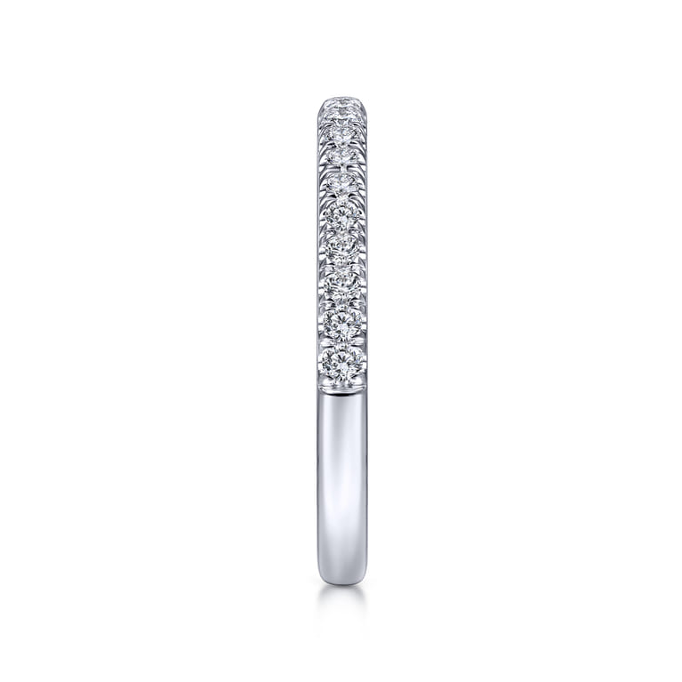 14K White Gold Matching Wedding Band - 0.3 ct - Shot 5