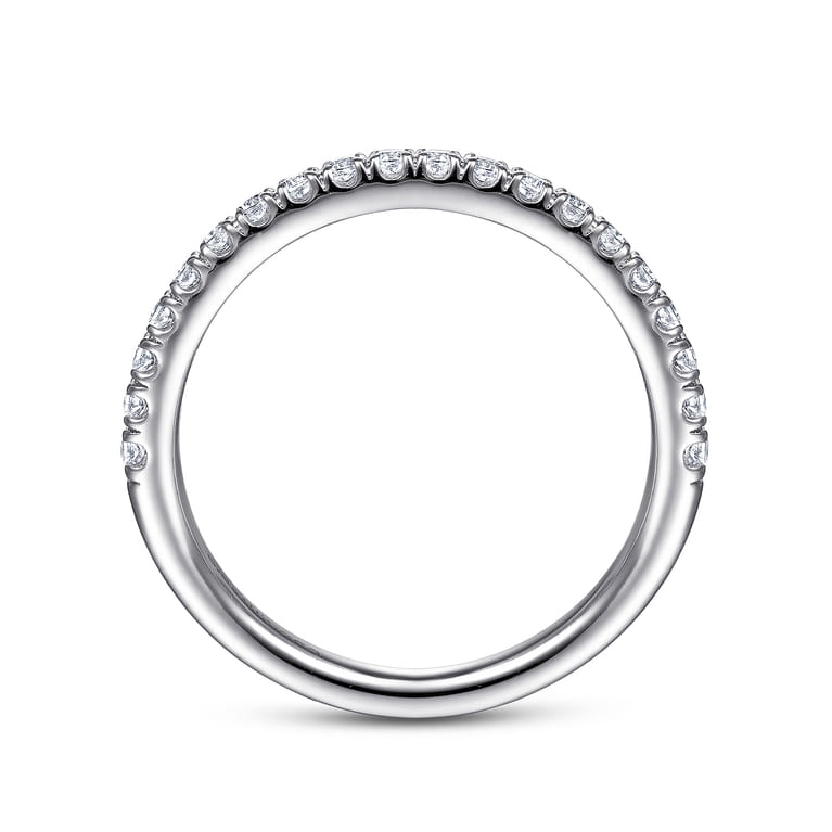14K White Gold Matching Wedding Band - 0.28 ct - Shot 2