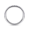 14K White Gold Matching Wedding Band - 0.28 ct