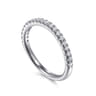 14K White Gold Matching Wedding Band - 0.28 ct