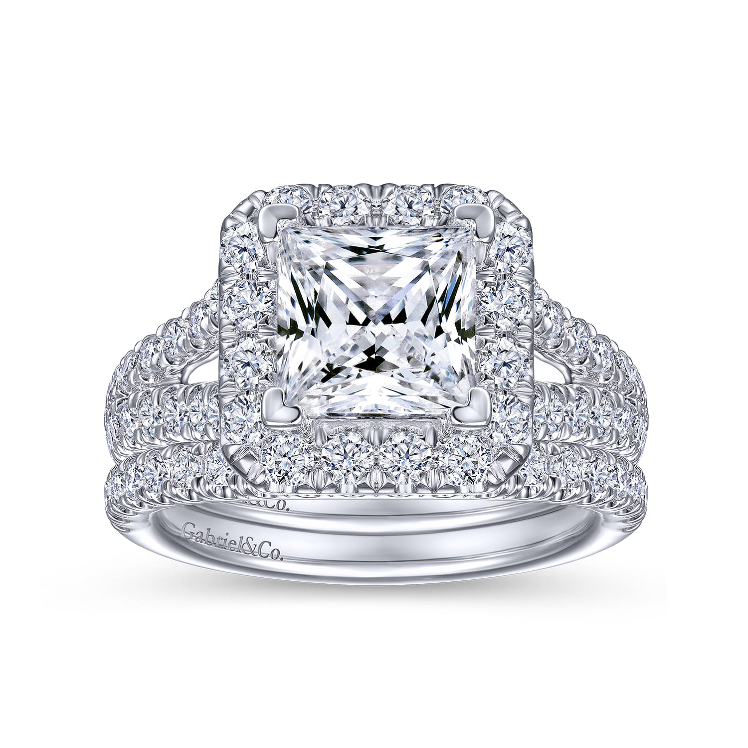 14K White Gold Matching Wedding Band - 0.28 ct - Shot 4