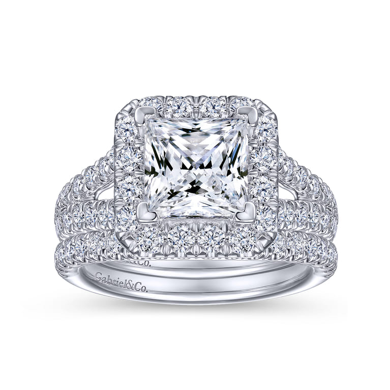 14K White Gold Matching Wedding Band - 0.28 ct - Shot 4