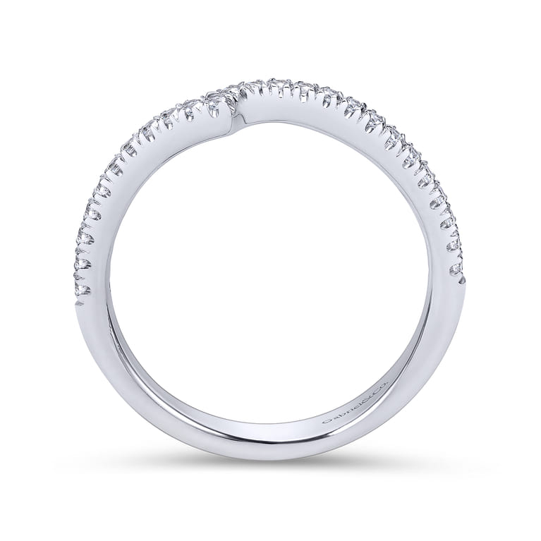 14K White Gold Matching Wedding Band - 0.2 ct - Shot 2