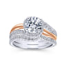 14K White Gold Matching Wedding Band - 0.2 ct