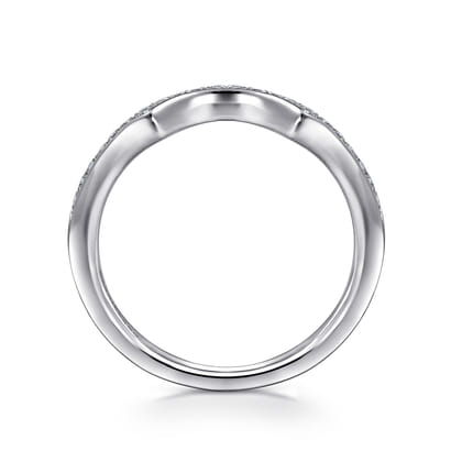 14K White Gold Matching Wedding Band