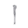 14K White Gold Matching Wedding Band - 0.15 ct