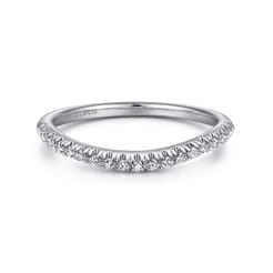 14K White Gold Matching Wedding Band