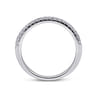 14K White Gold Matching Wedding Band - 0.16 ct
