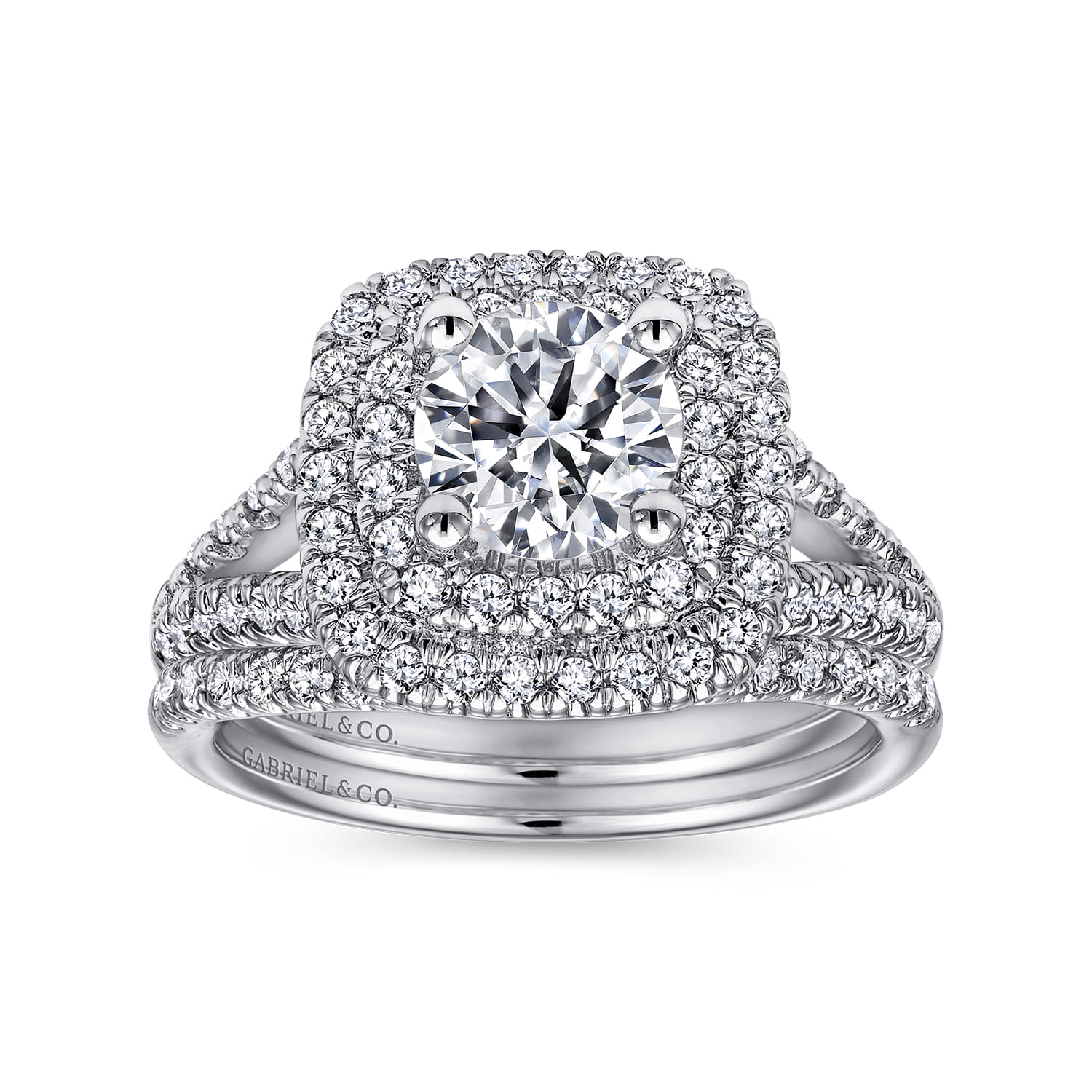 14K White Gold Matching Wedding Band - 0.16 ct - Shot 4