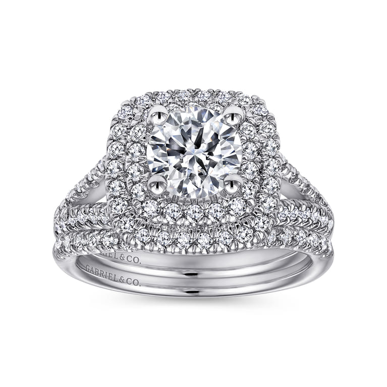 14K White Gold Matching Wedding Band - 0.16 ct - Shot 4