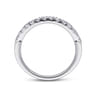 14K White Gold Matching Wedding Band - 0.3 ct